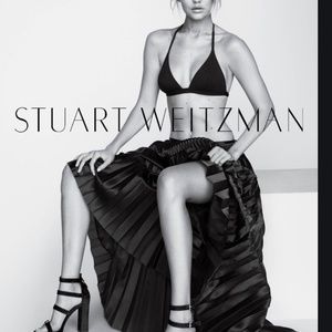 Stuart Weitzman Fourbucks Black Suede Platform